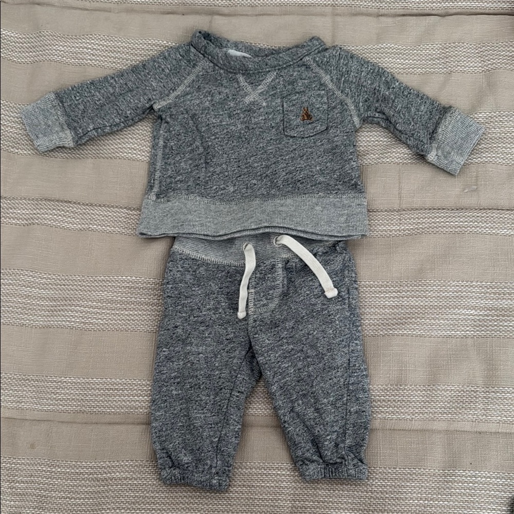 GAP Gray Cozy Sweatpants with Elastic Cuffs